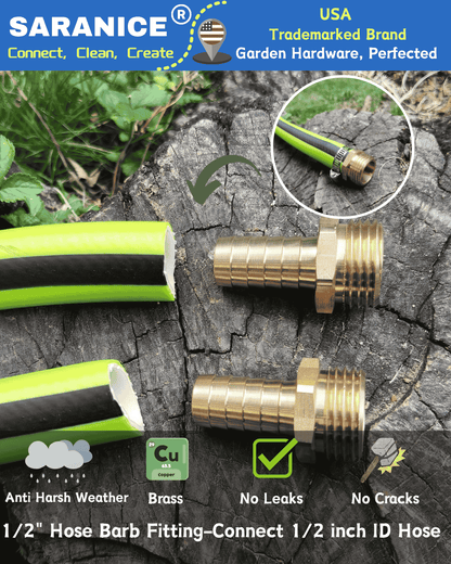 1/2" Barb to GHT Male ( 2 Pack）