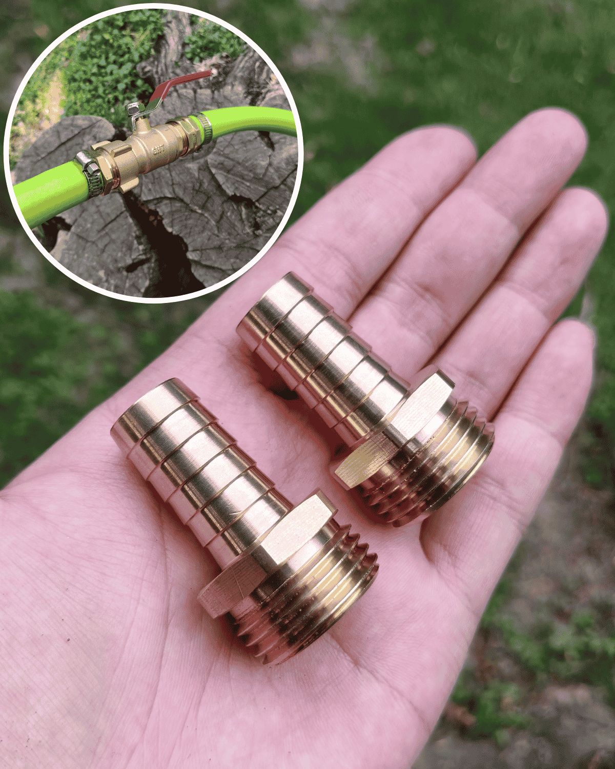 1/2" Barb to GHT Male ( 2 Pack）