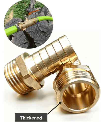 3/4" Barb to GHT Male ( 2 Pack）