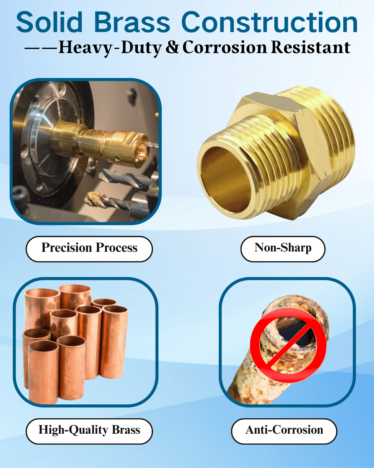 3/4" GHT male to 1/2" NPT male adapter thread diagram