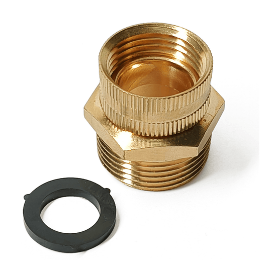3/4" GHT Female to 1" NPT Male Adapter
