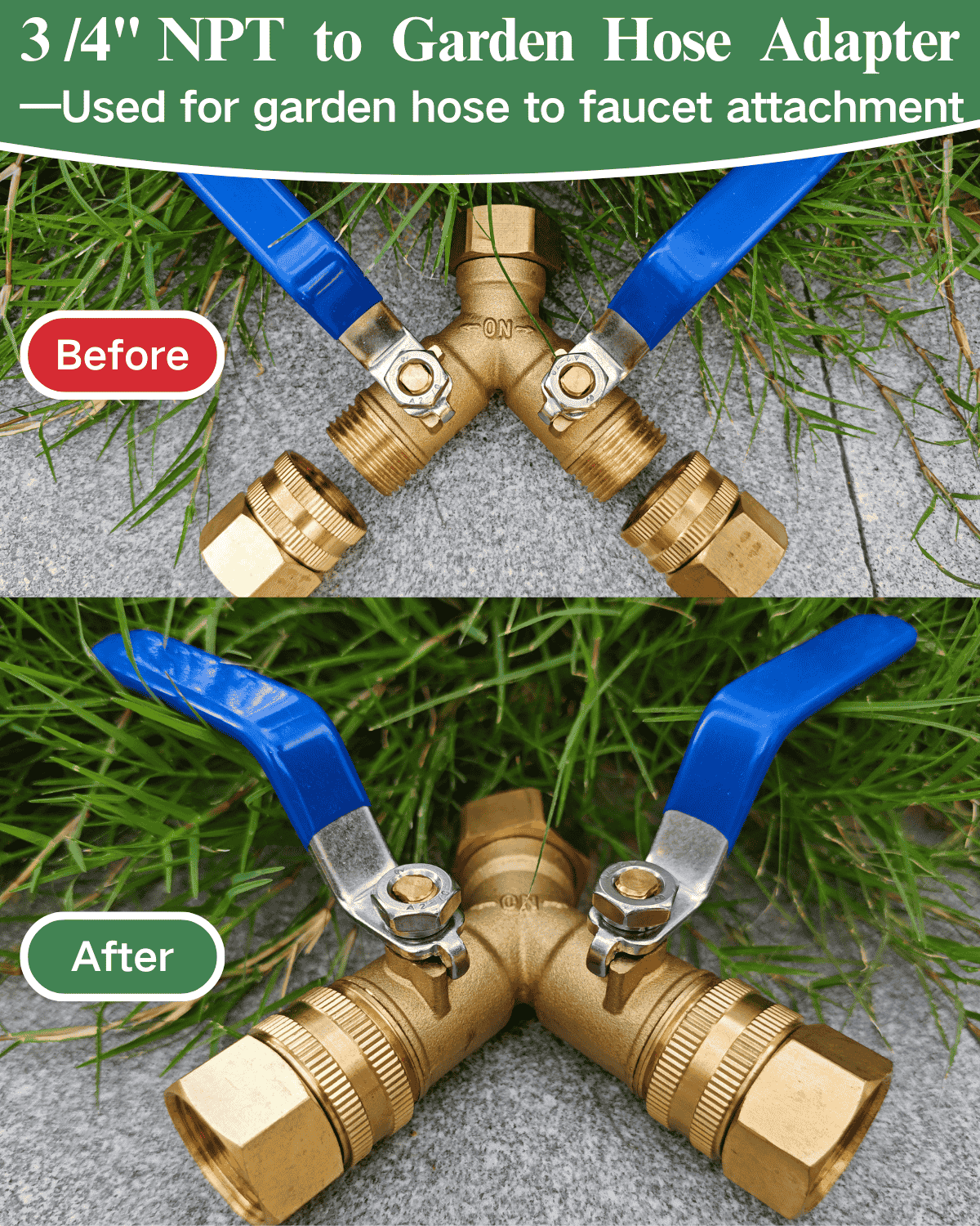 3/4" GHT Female to 3/4" NPT Female