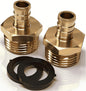 3/4"PEX to 3/4" Garden Hose Male Adapter for PEX-B/C Tubing (2 Pack,Brass) | 2 Pack Heavy-Duty Brass Leak-Proof