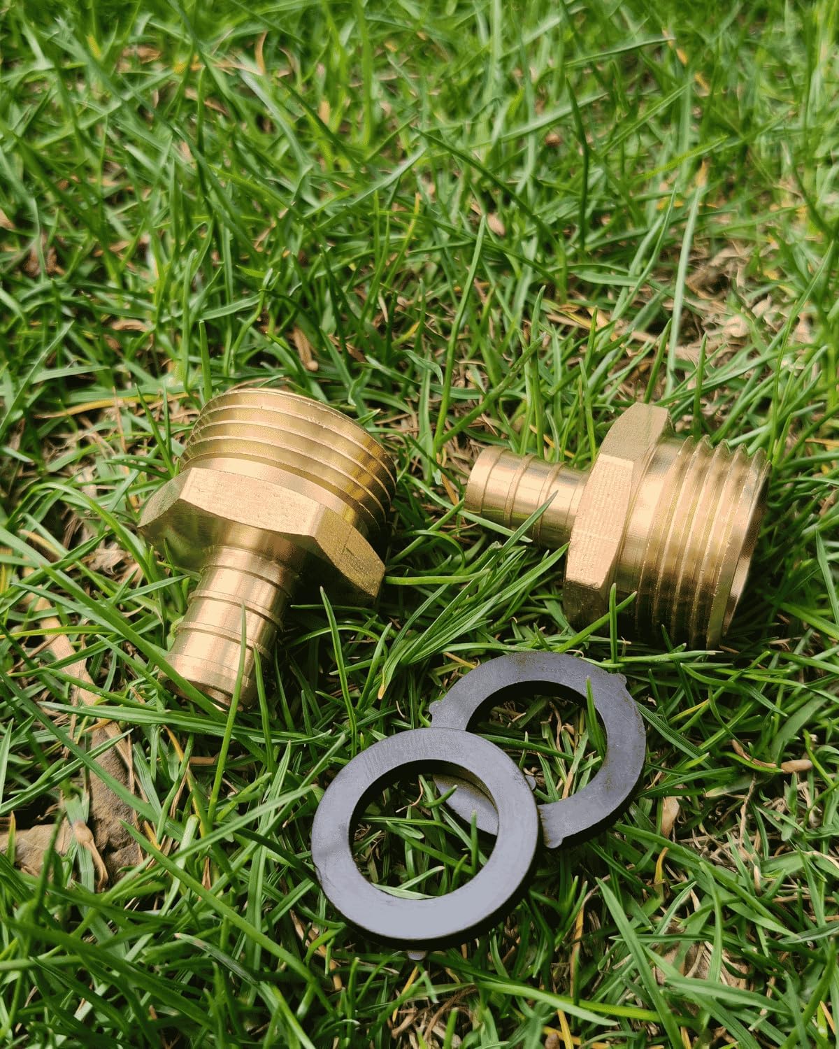 3/4"PEX to 3/4" Garden Hose Male Adapter for PEX-B/C Tubing (2 Pack,Brass) | 2 Pack Heavy-Duty Brass Leak-Proof
