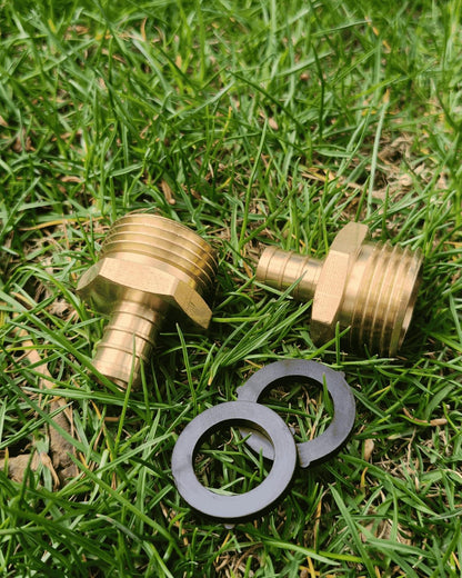 3/4"PEX to 3/4" Garden Hose Male Adapter for PEX-B/C Tubing (2 Pack,Brass) | 2 Pack Heavy-Duty Brass Leak-Proof