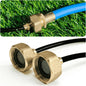 Garden Hose to 1/4" Tubing Adapter,Convert 3/4" Female Hose Bib to 1/4" Tubing, 3/4" to 1/4" Water Adapter Brass Fittings with Washers for Garden Irrigation, Misting System