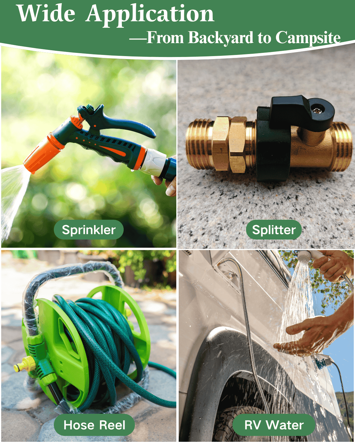 Male to Male Garden Hose Adapter (Swivel)