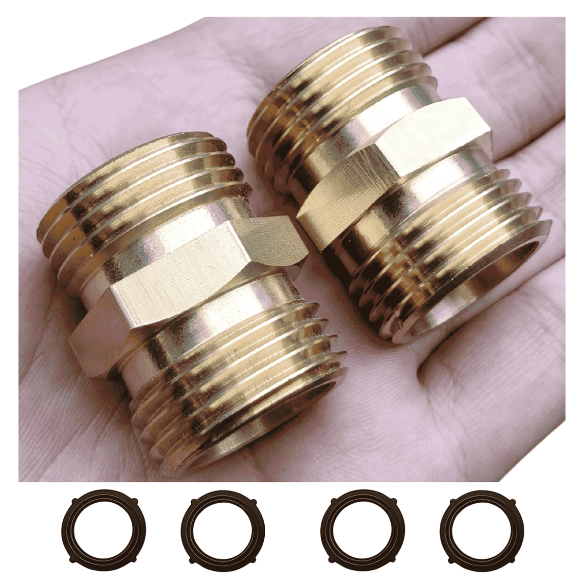 Male to Male Garden Hose Adapter
