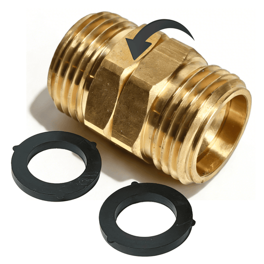 Garden Hose Swivel Adapter (Male to Male)
