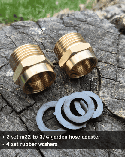 M22 Female to 3/4 Garden Hose Male